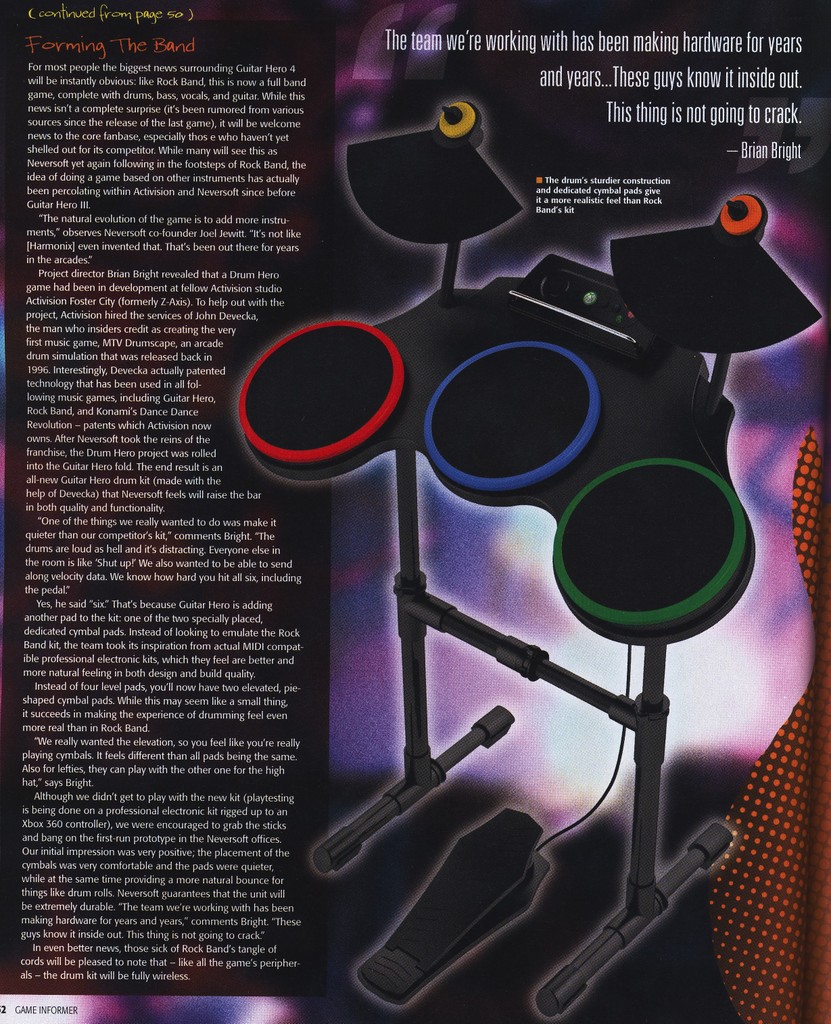 Guitar Hero IV Wii Drum Kit Pure Nintendo