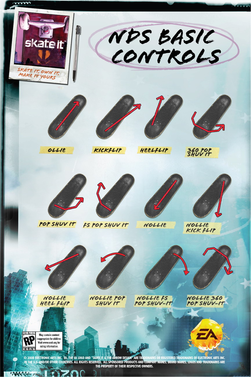 Skate It DS Controls Pure Nintendo